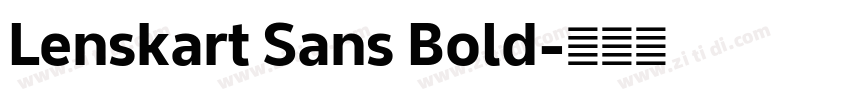 Lenskart Sans Bold字体转换